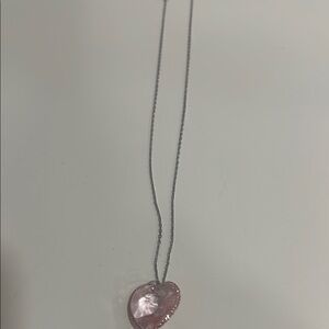 Swarovski Pink and Silver Crystal Necklace